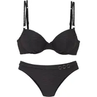 LASCANA Bikini or / noir