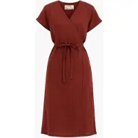 AmourLinen Robe d’été 'Rome' rouge foncé