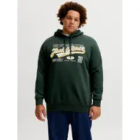 Jack & Jones Logo Plus Size Hoodie Vert 2XL Homme