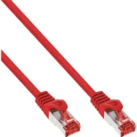 Goobay 76405R Câble de raccordement, S/FTP (PiMf), Cat.6, 250MHz, PVC, cuivre, rouge, 5m