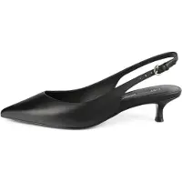 L37 HANDMADE SHOES Escarpins à bride arrière 'ELEGANCE ESSENCE' noir