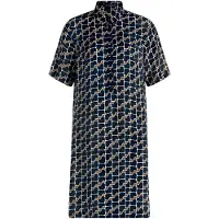 Betty Barclay Robe-chemise bleu foncé / caramel / blanc