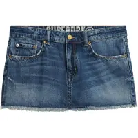 Superdry Jupe bleu denim / rouge sang / blanc