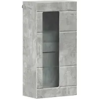 vidaXL Armoire en bois Béton Gris 50 x 29 x 100 cm Bois composite