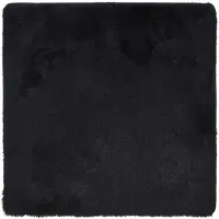 vidaXL Tapis shaggy à poils longs NAVARRA noir 240x240 cm polyester
