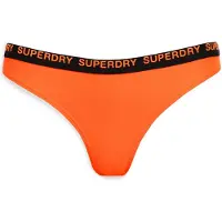 Superdry pour femme. W3010390A Bas de bikini extensible à la coupe orange audacieuse (L), Beachwear, Polister recyclé, Durable