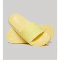 Superdry pour femme. WF310216A Tongs végétaliennes avec logo jaune (40/41), Plat, Aucun, Beachwear