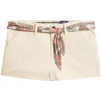 Superdry Pantalon chino bleu / rouge sang / blanc