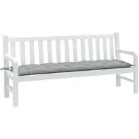 vidaXL Coussin pour banc de jardin Melange gris clair 180x50x7 cm Tissu