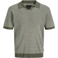 Jack & Jones Hudson Knit Split Short Sleeve Polo Vert 2XL Homme
