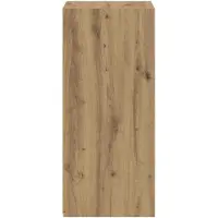 vidaXL Meuble de rangement latéral, chêne artisanal, 40 x 41 x 93 cm, matériau de bois