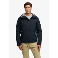 Superdry pour homme. M5012327A Veste Hooded Softshell Trekker marine (3XL), Casuel, Élasthanne