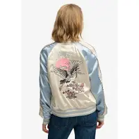Superdry Veste mi-saison 'SUIKAJAN' crème / bleu clair / rose / noir
