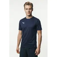 Puma T-Shirt fonctionnel 'TeamGOAL' bleu marine / blanc