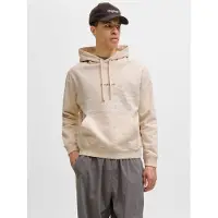 Jack & Jones Norrebro Emb Hoodie Beige S Homme