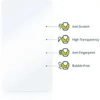 BROTECT Protection Clair, Film de protection pour smartwatch, Transparent