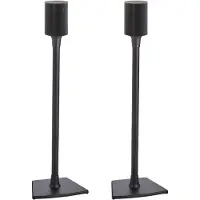 Sanus WSSE12-B2 (1 paire, Support, Non mobile), Pied + support mural pour enceinte, Noir