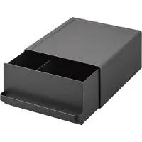 Yamazaki Tiroir noir cuisine pour plan de travail 22x11x27cm pour un espace de rangement supplémentaire