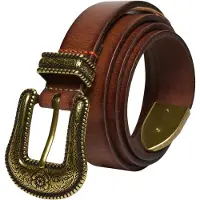 Superdry pour femme. W9810196A Ceinture western marron (S), Casuel, Cuir