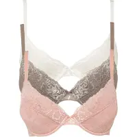 Bonprix Lot de 3 soutiens-gorge push-up avec dentelle