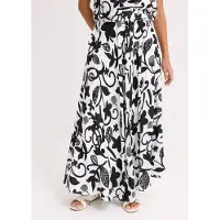 Bonprix Jupe longue en viscose fluide