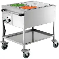 Bartscher Chariot bain-marie | 2 x 1/1 GN, tr.