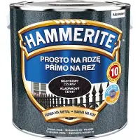 Akzo Nobel Hammerite - Peinture de protection pour métaux à effet martelé, antirouille, noire, 2,5 l