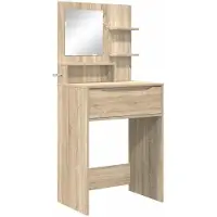 vidaXL Coiffeuse de chambre à coucher chêne Sonoma 80 x 39,6 x 135 cm