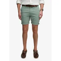 Superdry pour homme. M7110486A Premium Regular Regular Short Chino vert (32), Casuel, Coton