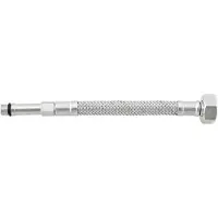 Tycner Tuyau tressé pour robinet 30cm 1/2''x10 Acier inoxydable Argent