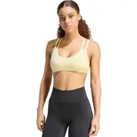 Adidas Soutien-gorge de sport 'Optime Workout' jaune clair