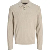 Jack & Jones Blakai Long Sleeve Polo Beige XL Homme