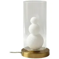 LINDBY Kupla Lampe de Table Opale/Clair