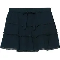 Superdry Cheesecloth Tiered Mini Skirt Bleu L Femme