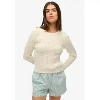 Superdry Essentials Slim Fit Sweater Beige XS Femme