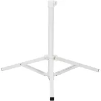 vidaXL Pied de parasol en acier blanc pour mâts de 25 à 32 mm