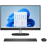 HP Ordinateur de bureau Tout-en-un Next Gen AI 24-ct2003nf 23.8" AMD Ryzen AI 5 16 Go RAM 512 Go SSD Blanc coquillage - Azerty Français