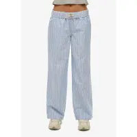 Superdry Pantalon bleu clair / blanc