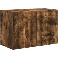 vidaXL Armoire TV murale Chêne fumé 59,5 x 31 x 40 cm