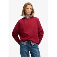 Superdry pour femme. W2012565A Sweat Essential Logo rouge (XS), Casuel, Coton