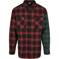 Urban Classics Chemise vert / rouge / noir