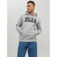 Jack & Jones Sweat-shirt gris clair / noir