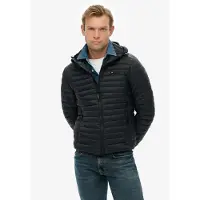 Superdry Homme Doudoune Fuji Lite à Capuche Black Taille: S