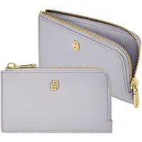 HUGO BOSS Femmes, Portefeuille, Signature Lady Card Holder, Gris