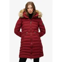 Superdry Manteau d’hiver 'Fuji' rouge foncé