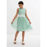 Bonprix Robe midi avec empiècement dentelle