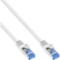 InLine câble patch, Cat.6A, S/FTP, TPE (LSZH), CCA, blanc, 7,5m