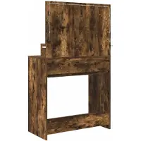 vidaXL Coiffeuse de chambre Chêne fumé 80 x 39,6 x 135 cm