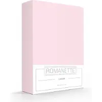Romanette Drap Romanette Rose (Coton)-150 x 250 cm (1-personne)