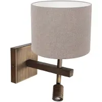 Steinhauer Lampe murale Stang avec capuche grise